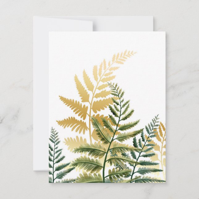Carte De Correspondance Aquarelle Arbres 1 (Devant)