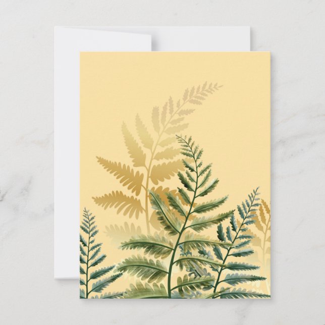 Carte De Correspondance Aquarelle Arbres 2 (Devant)