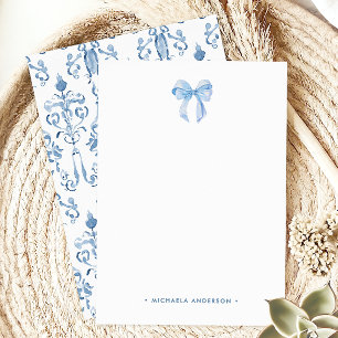 Carte De Correspondance Aquarelle Arc et Damassé Nom Personnalisé Personna