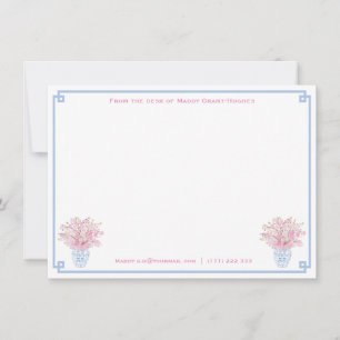 Carte De Correspondance Aquarelle avec nom   À Partir Du Bureau De