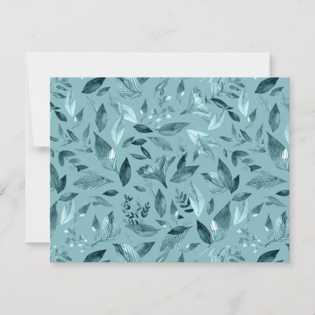 Carte De Correspondance Aquarelle chute feuilles 2 (Devant)