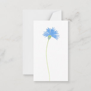 Carte De Correspondance Aquarelle Cornflower