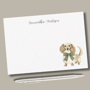 Carte De Correspondance Aquarelle de chien personnalisée