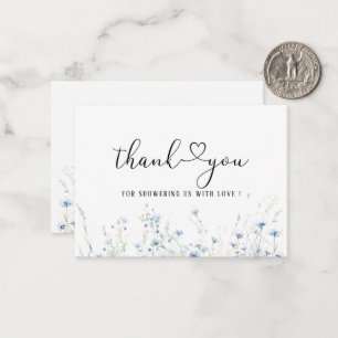 Carte De Correspondance Aquarelle Elegant Baby dans le baby shower en fleu
