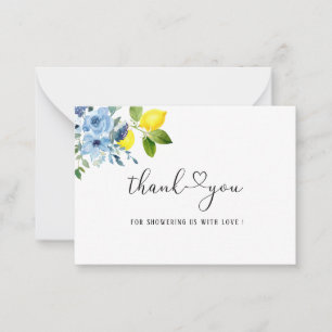 Carte De Correspondance Aquarelle Elegant Main Squeeze Douche nuptiale