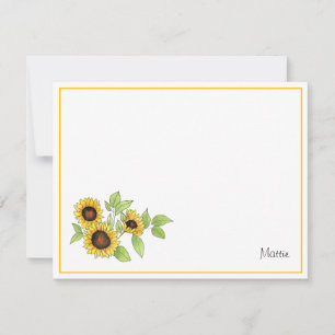 Carte De Correspondance Aquarelle et Plume