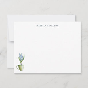 Carte De Correspondance Aquarelle Floral Mariage Papier à lettres personna