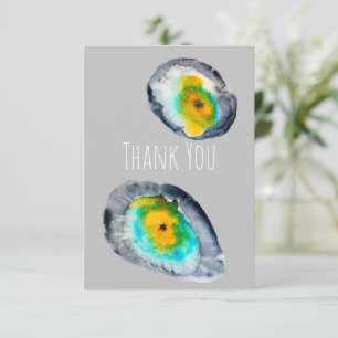 Carte De Correspondance aquarelle huîtres abstraites