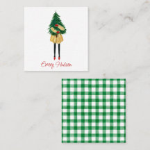 Aquarelle Noël Mode fille Enceinte cadeau