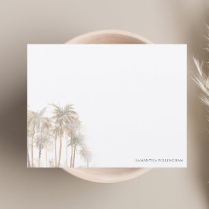 Carte De Correspondance Aquarelle Palm Trees Personnalisé