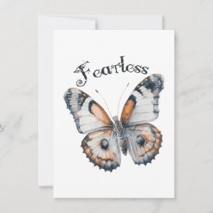 Carte De Correspondance Aquarelle papillon sans peur Conception graphique,