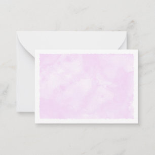 Carte De Correspondance Aquarelle pastel rose pour toutes occasions