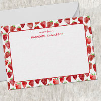 Aquarelle personnalisée de fraise