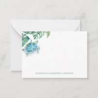 Aquarelle personnalisée de la tortue marine