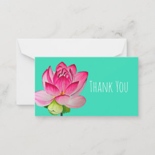 Carte De Correspondance Aquarelle rose lofleur art