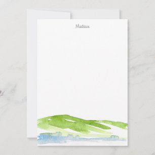 Carte De Correspondance Aquarelles Abstraites minimalistes 3