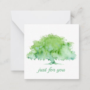 Carte De Correspondance Arbre de chêne vert