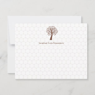 Carte De Correspondance Arbre de vie Star de David Bar-Bat mitzvah Merci