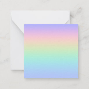 Carte De Correspondance Arc-en-ciel pastel
