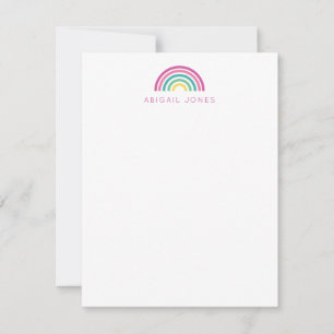 Carte De Correspondance Arc-en-ciel pastel moderne personnalisé pour enfan