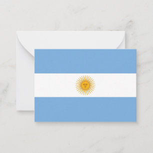 Carte De Correspondance Argentina flag