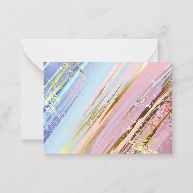 Carte De Correspondance Arrière - plan rose texturé (Devant)