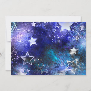 Carte De Correspondance Arrière - plan spatial avec étoiles