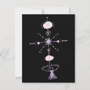 Carte De Correspondance Art Tribal Abstrait Tatouage Couleur Magique