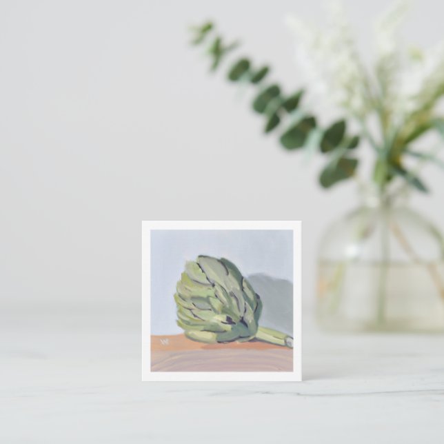 Carte De Correspondance Artichoke Still Life (Debout devant)