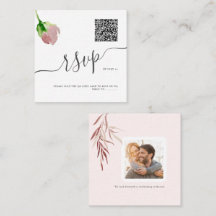 ArtsApp QR Code RSVP Watercolor Dusty Rose