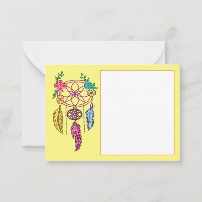 Carte De Correspondance attrape rêves sur la carte. (Devant)