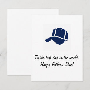 Carte De Correspondance Au meilleur papa du monde. Bonne fête des pères