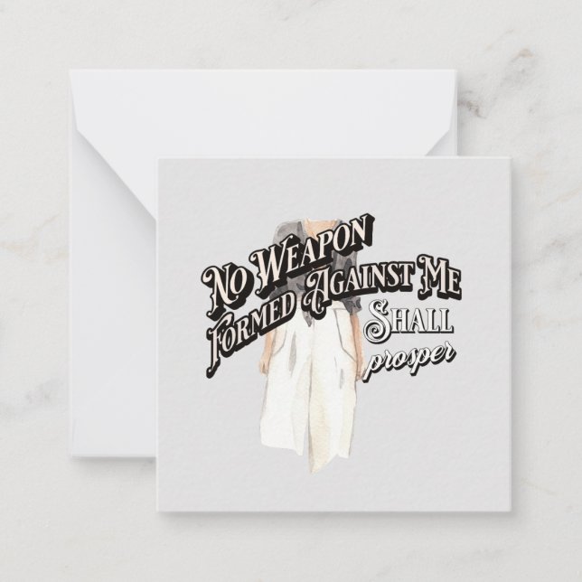 Carte De Correspondance Aucune Arme Formée Contre Moi (Devant)