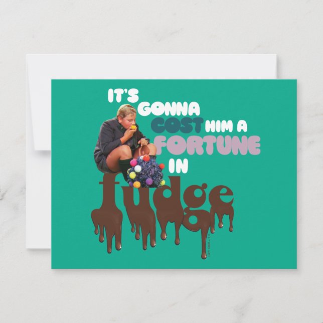 Carte De Correspondance Augustus Gloop - Une fortune en caramel (Devant)