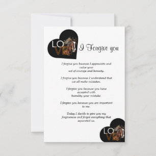 Carte De Correspondance aujourd'hui, je vous pardonne