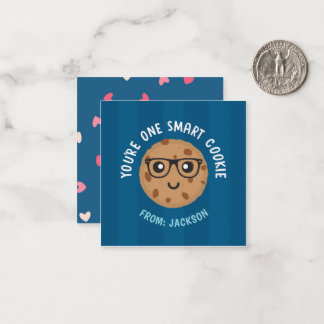 Carte De Correspondance Autocollant de la Saint-Valentin One Smart Cookie