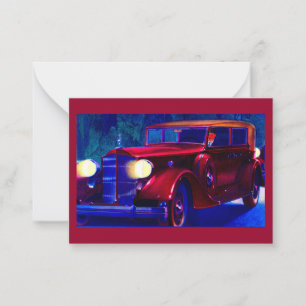 Carte De Correspondance Automobile Packard 1934