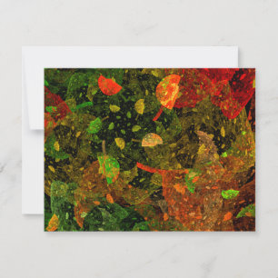 Carte De Correspondance Autumn colorful decorative design