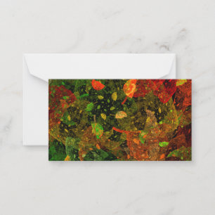 Carte De Correspondance Autumn colorful decorative design