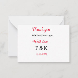 Carte De Correspondance Avec amour ajouter lettre nom de couple merci ajou