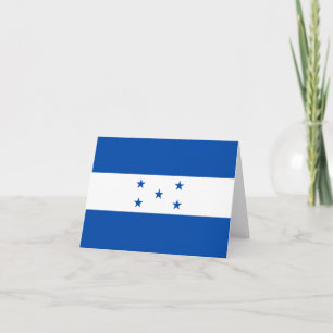 Carte de correspondance avec le drapeau du Hondura