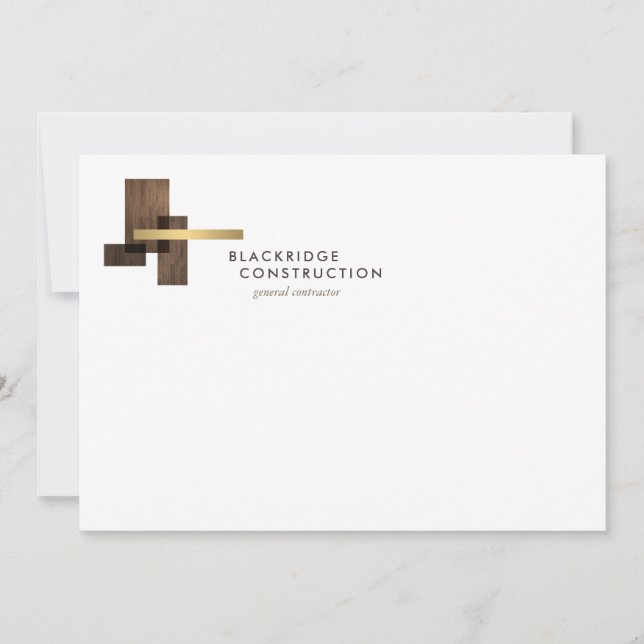 Carte de correspondance avec logo de l'entreprise  (Devant)