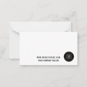 Carte de correspondance avec logo d'entreprise pou