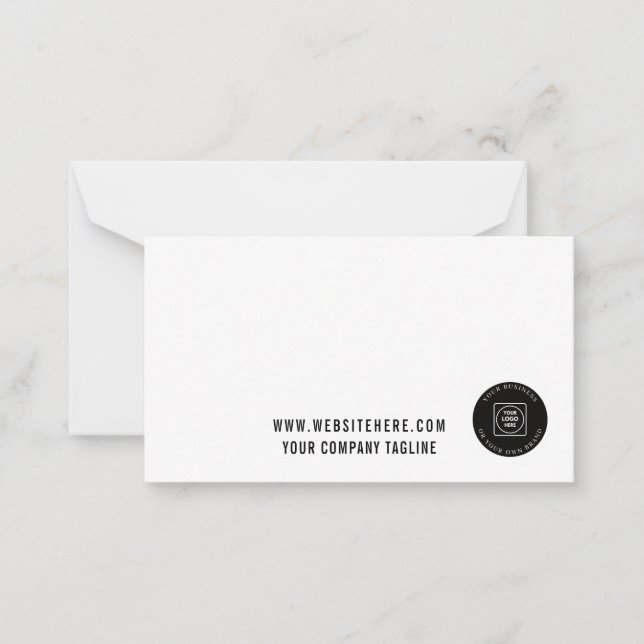 Carte de correspondance avec logo d'entreprise pou (Devant)