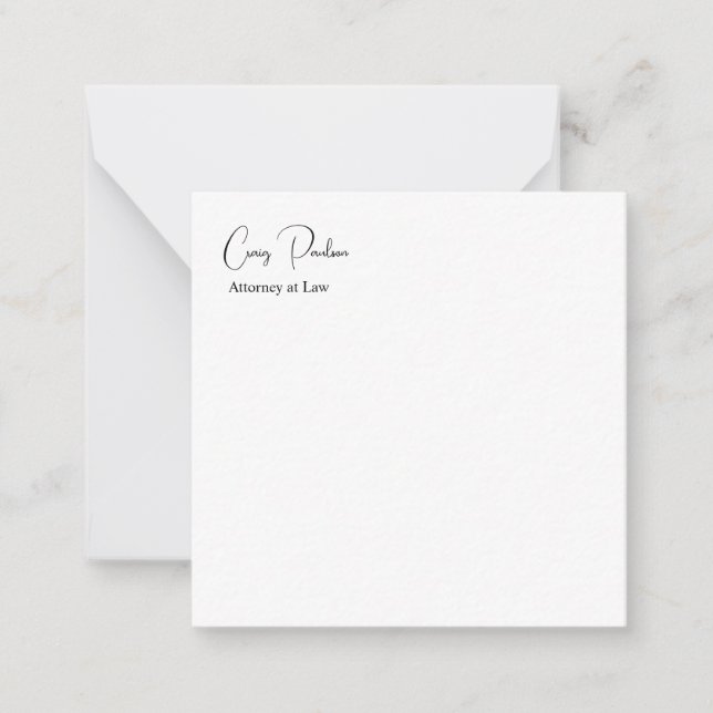 Carte De Correspondance Avocat à la mode en droit spécial unique (Devant)