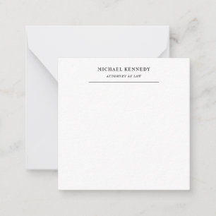 Carte De Correspondance Avocat de droit minimaliste professionnel classiqu
