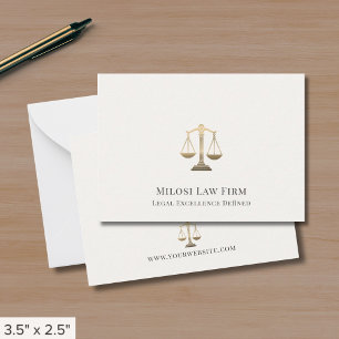 Carte De Correspondance Avocat simple et personnalisé