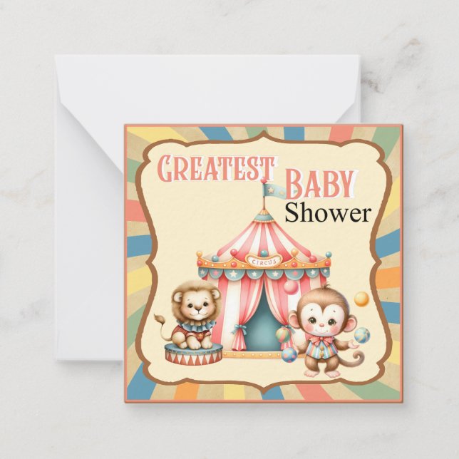 Carte De Correspondance Baby Circus (Devant)