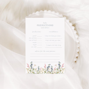 Carte De Correspondance Baby in Bloom Fleur sauvage Baby Predictions Jeu