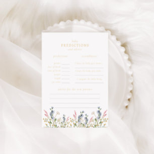 Carte De Correspondance Baby in Bloom Fleur sauvage Baby Predictions Jeu